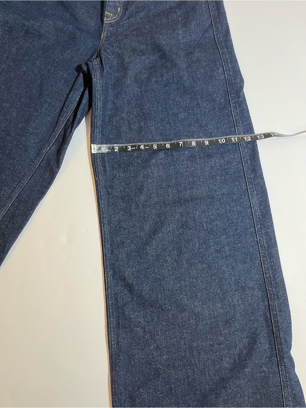 Spanx Wide Leg Jeans Women Large Indigo Dark Wash Pull On Stretch 20547R Boho - Picture 11 of 12
